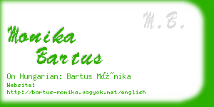 monika bartus business card